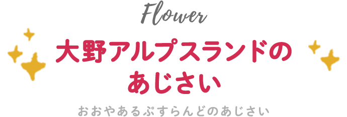 大野アルプスランドのあじさい