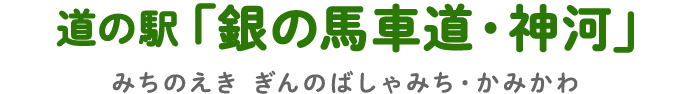 道の駅 銀の馬車道・神河