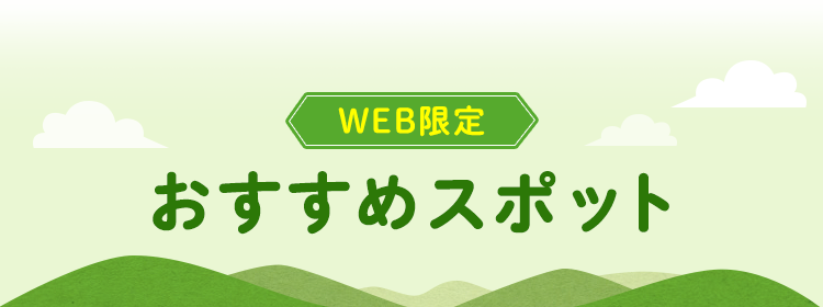 WEB限定 おすすめスポット