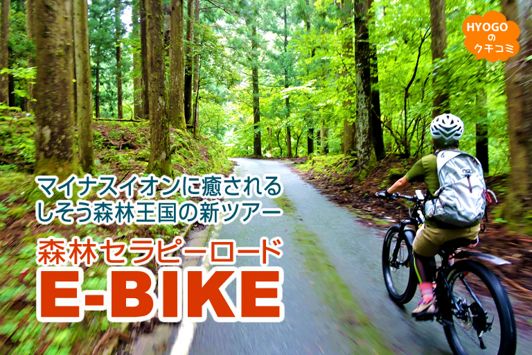 マイナスイオンに癒される しそう森林王国の新ツアー 森林セラピーロードe Bike 口コミ 兵庫県公式観光サイト Hyogo ナビ ひょうごツーリズムガイド