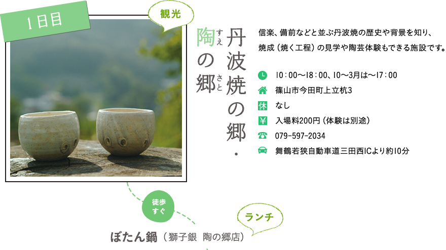 丹波焼の郷・陶の郷