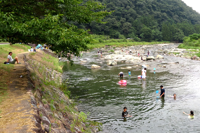 夏満喫の川遊び アユのつかみ取り 塩焼き体験も 口コミ 兵庫県公式観光サイト Hyogo ナビ ひょうごツーリズムガイド