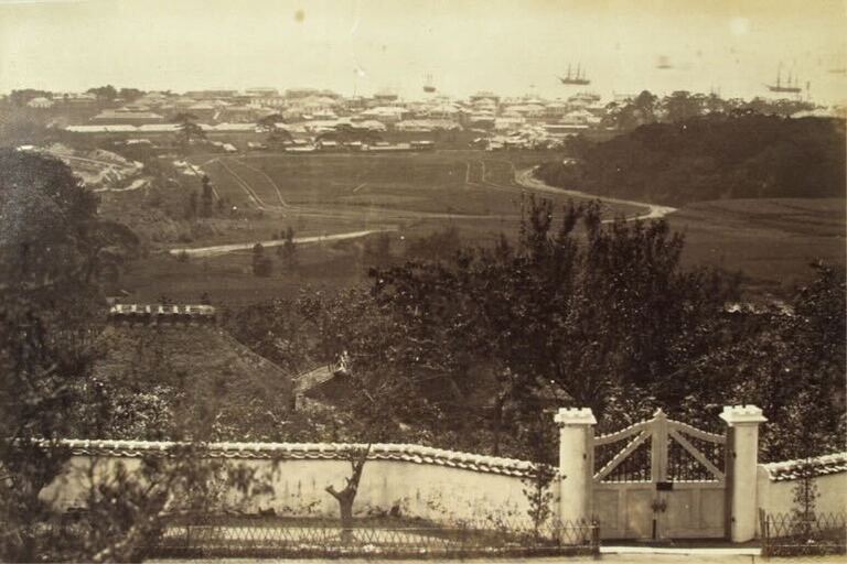 View of Kobe, 1871. Photo courtesy of Yokohama Port Opening Museum 