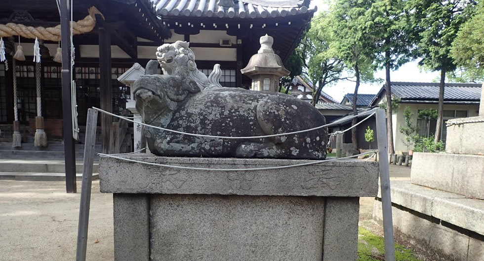 姫路「浜の宮天満宮」の神牛.