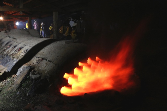 丹波焼　登り窯