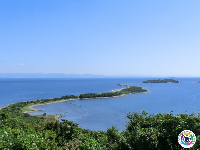 成ヶ島成山山上広場の展望台
