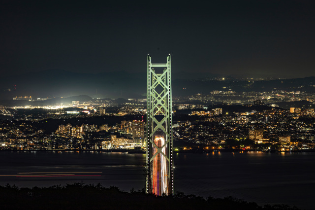 明石海峡大橋（夜景）-1