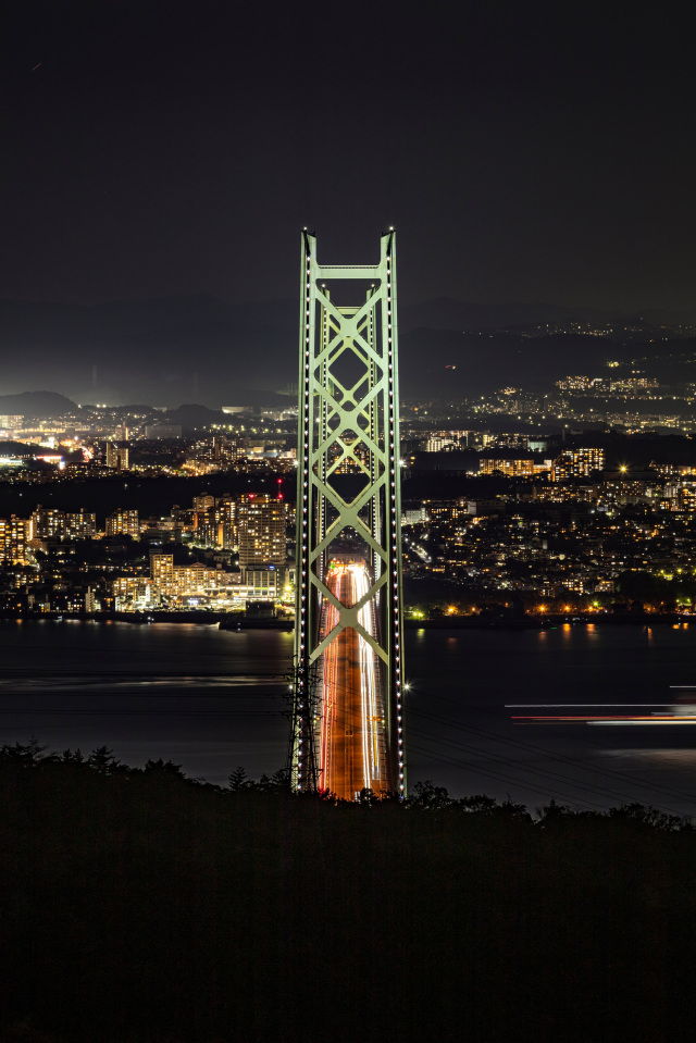 明石海峡大橋（夜景）-3