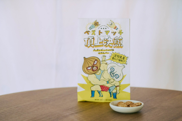 ベストマッチ頂上決煎オニオンガーリック味小せんべい
