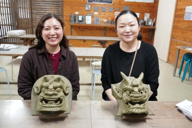 淡路瓦ストーリー 気分は鬼瓦職人「鬼師」！  こだわりのオリジナル鬼瓦を作れるミニ鬼瓦づくり体験
