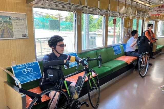 神戸電鉄粟生線 サイクルトレイン実証実験
